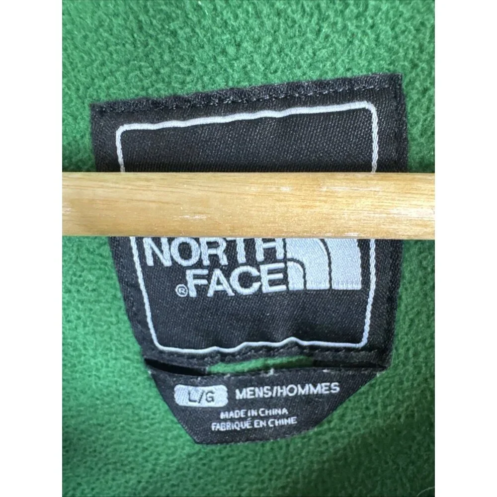 The North Face Green Knit Fleece Full‎ Zip Jacket Men’s L
